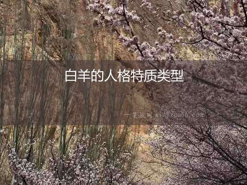 白羊的人格特質(zhì)類型