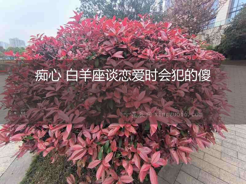 癡心 白羊座談戀愛時(shí)會(huì)犯的傻