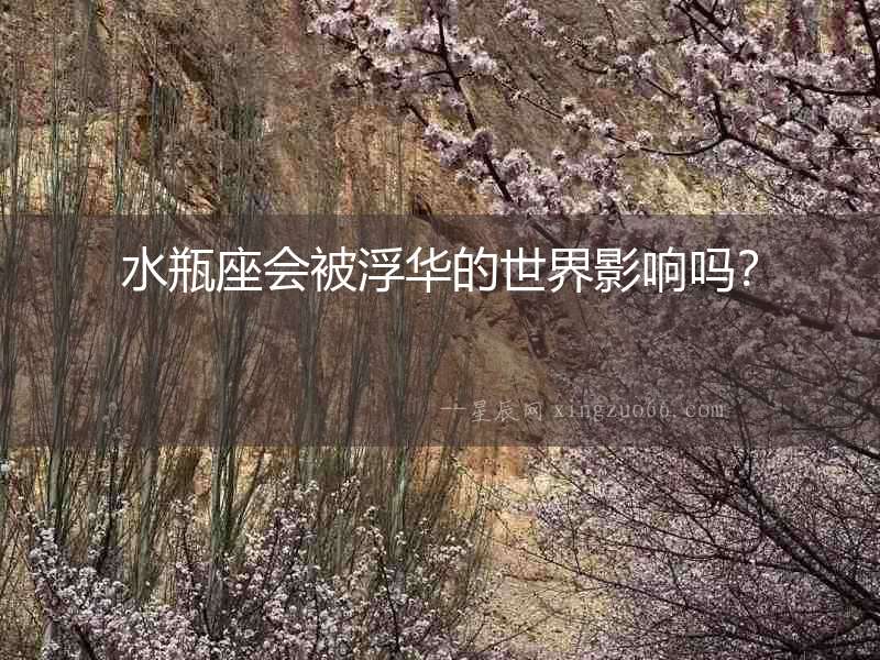 水瓶座會(huì)被浮華的世界影響嗎？
