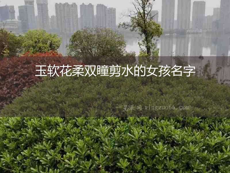 玉軟花柔雙瞳剪水的女孩名字
