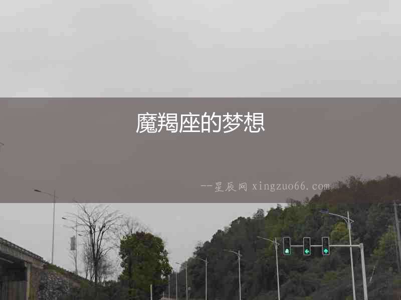 魔羯座的夢(mèng)想