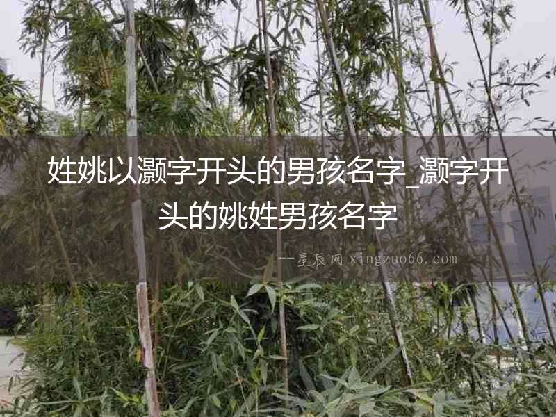 姓姚以灝字開(kāi)頭的男孩名字_灝字開(kāi)頭的姚姓男孩名字