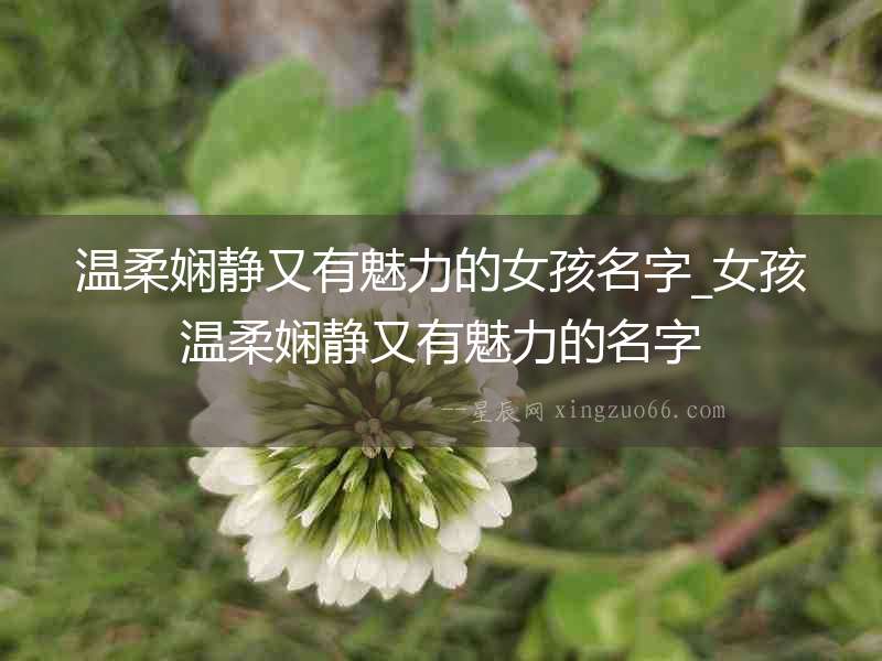 溫柔嫻靜又有魅力的女孩名字_女孩溫柔嫻靜又有魅力的名字