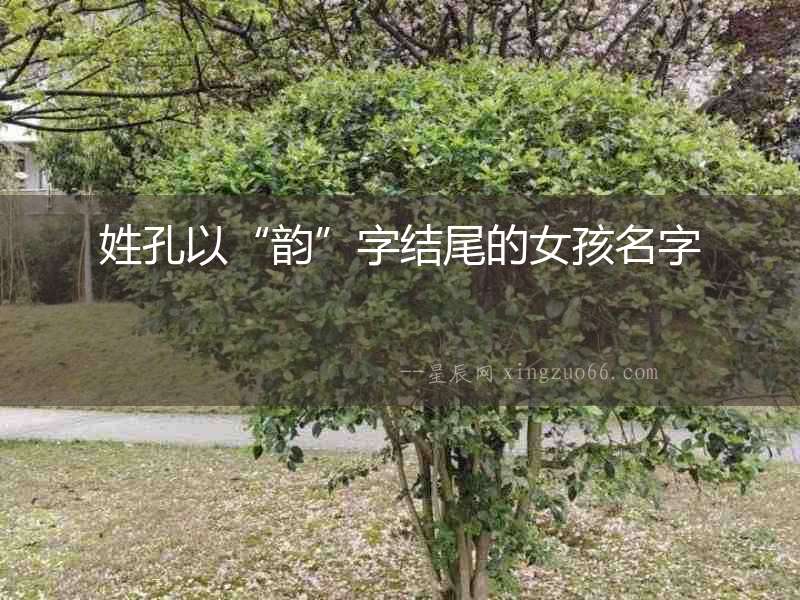 姓孔以“韻”字結(jié)尾的女孩名字