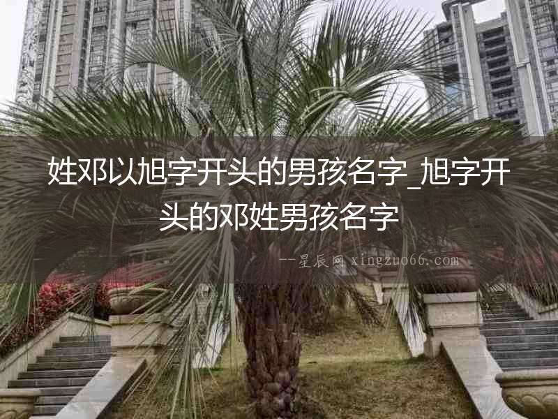 姓鄧以旭字開頭的男孩名字_旭字開頭的鄧姓男孩名字