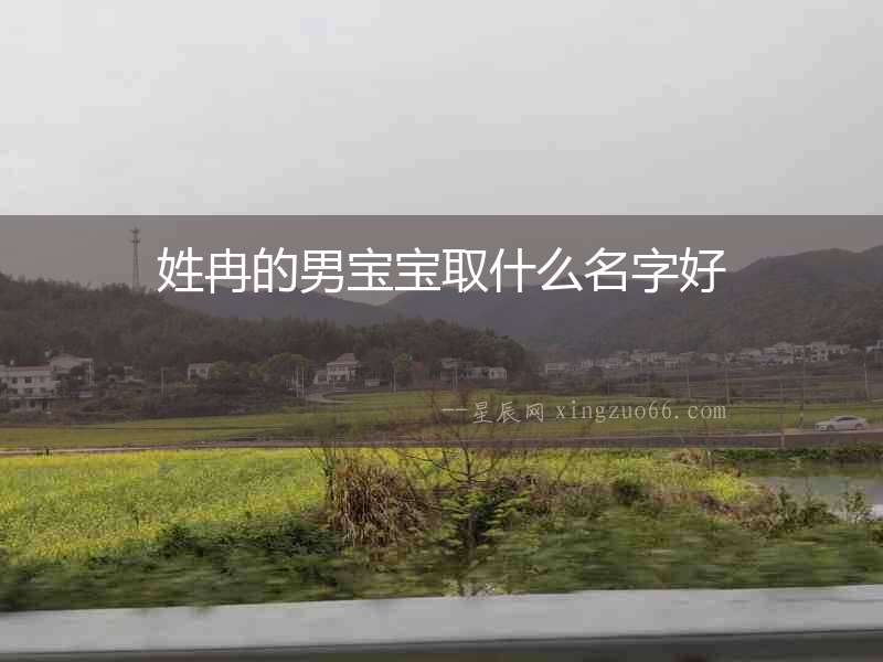 姓冉的男寶寶取什么名字好