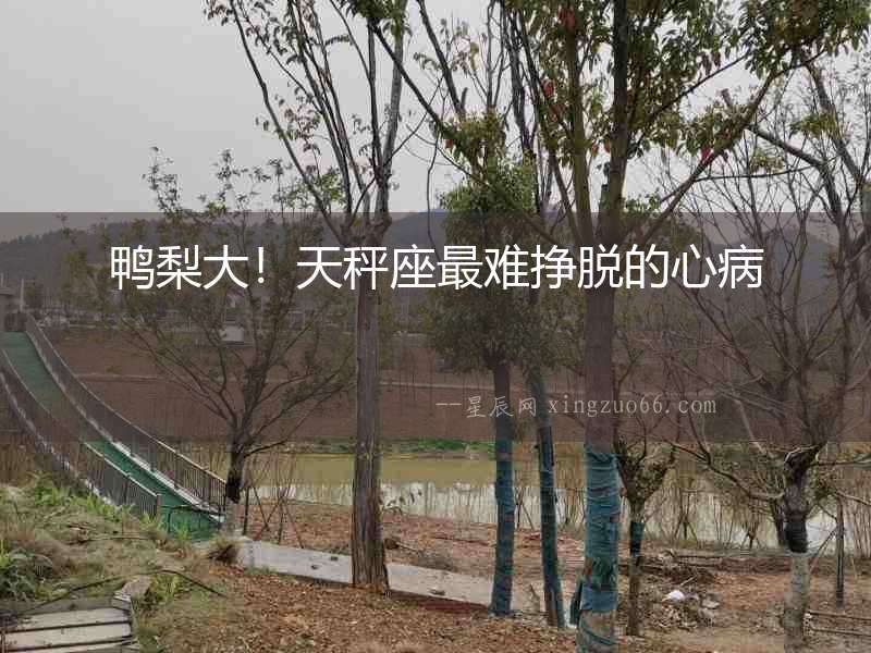 鴨梨大！天秤座最難掙脫的心病