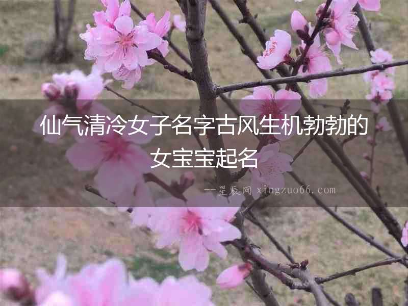 仙氣清冷女子名字古風生機勃勃的女寶寶起名