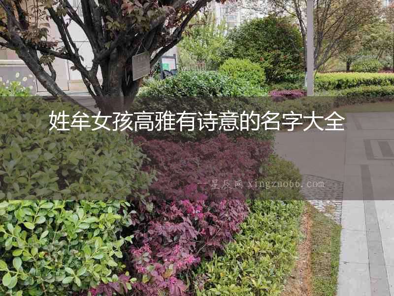 姓牟女孩高雅有詩(shī)意的名字大全
