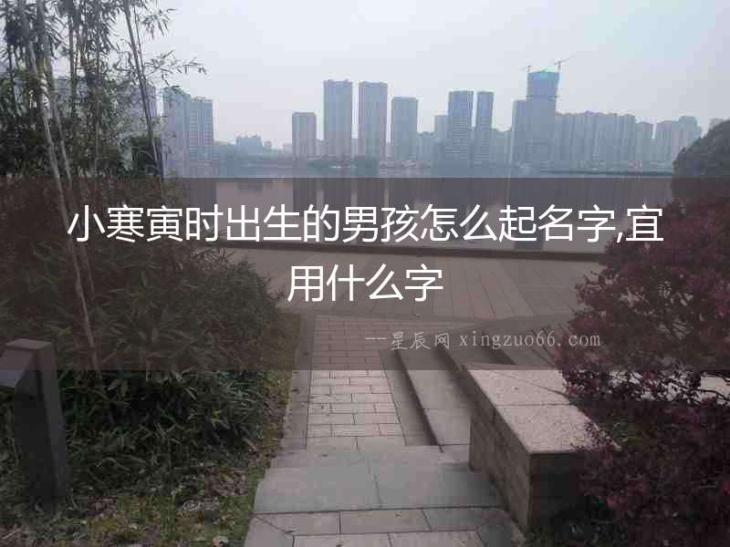 小寒寅時出生的男孩怎么起名字,宜用什么字
