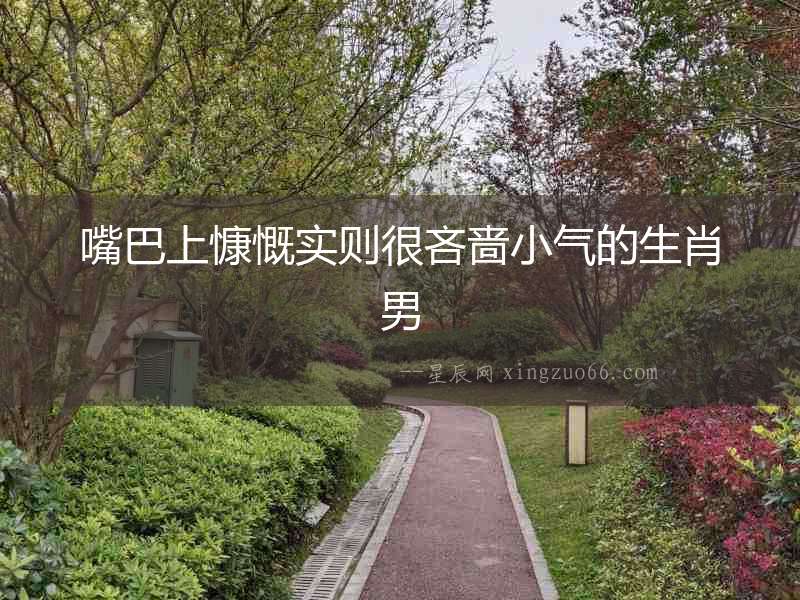 嘴巴上慷慨實(shí)則很吝嗇小氣的生肖男
