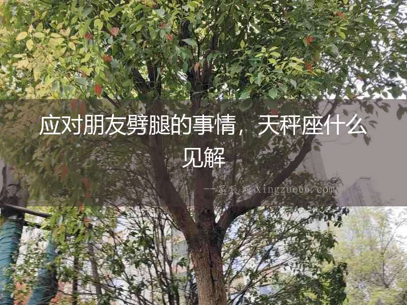 應對朋友劈腿的事情，天秤座什么見解