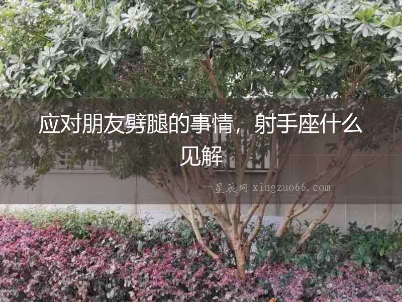 應對朋友劈腿的事情，射手座什么見解