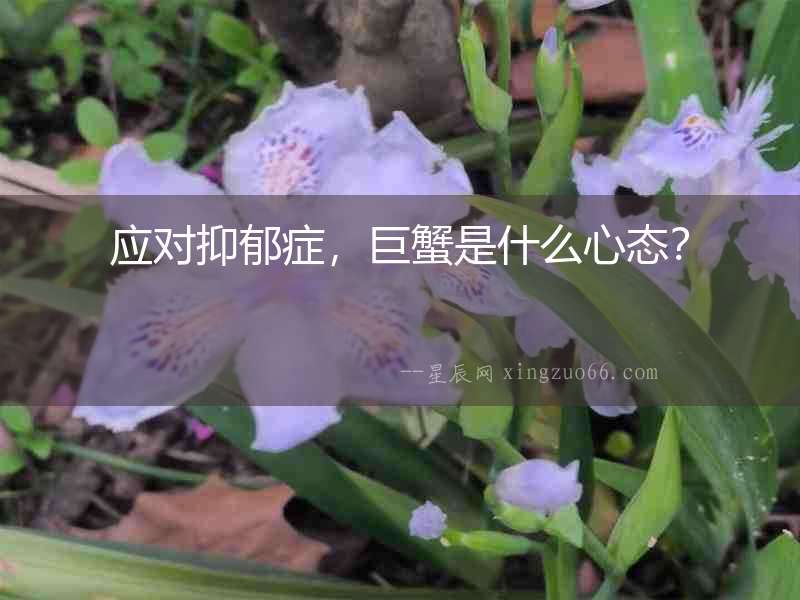 應對抑郁癥，巨蟹是什么心態？