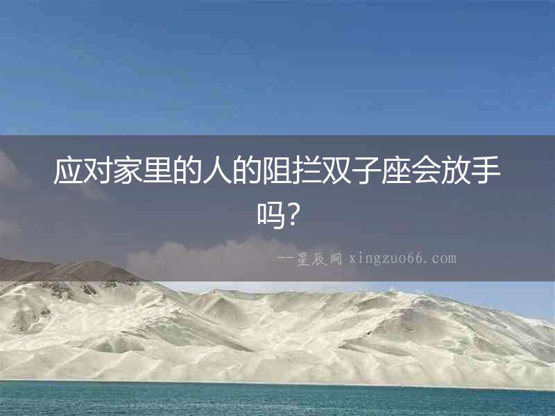 應(yīng)對家里的人的阻攔雙子座會放手嗎？