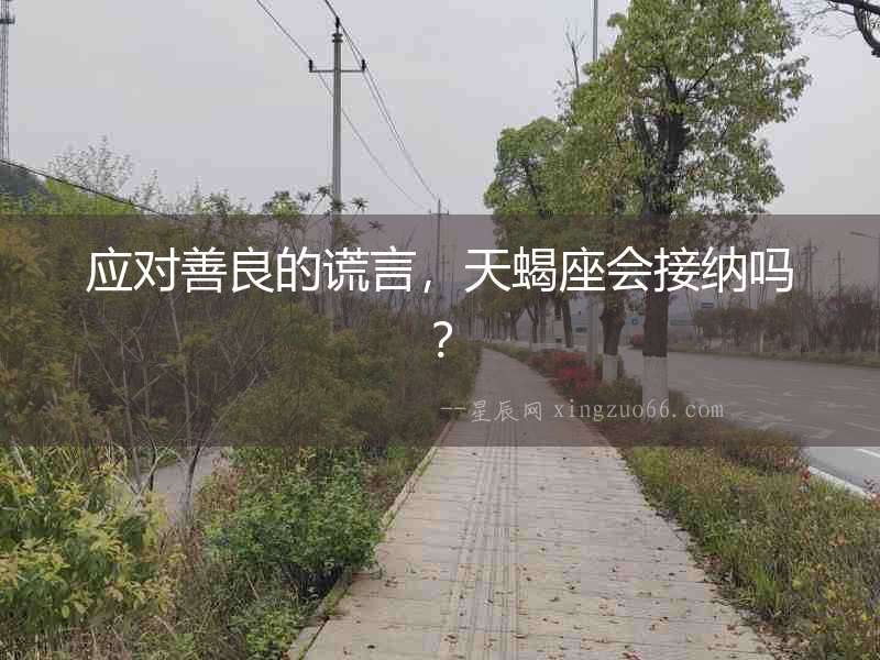 應對善良的謊言，天蝎座會接納嗎？