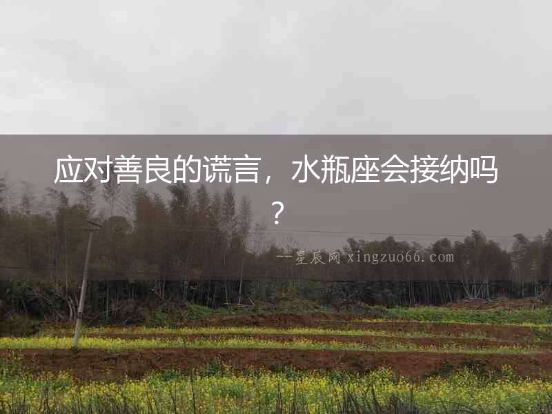 應(yīng)對(duì)善良的謊言，水瓶座會(huì)接納嗎？