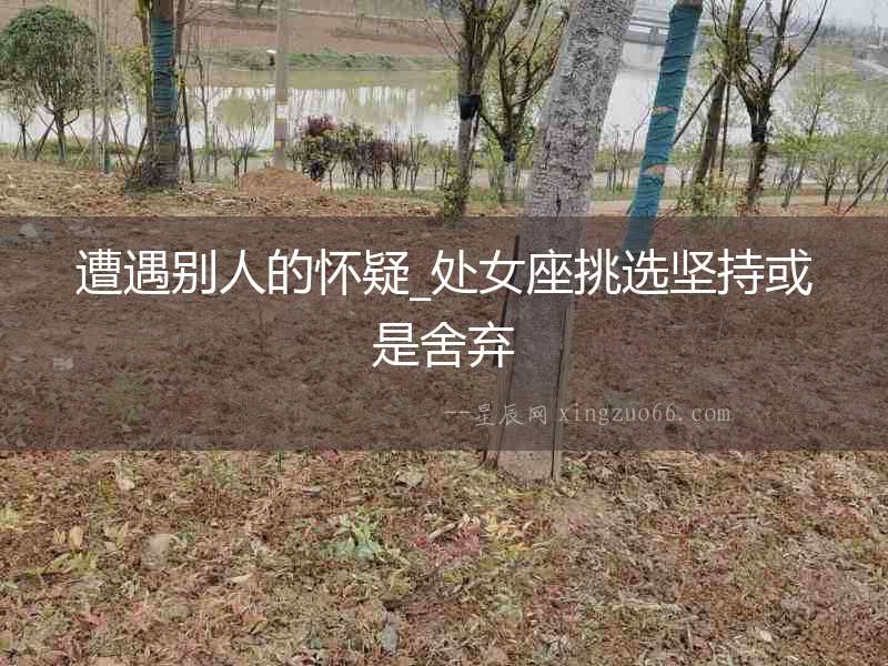 遭遇別人的懷疑_處女座挑選堅持或是舍棄