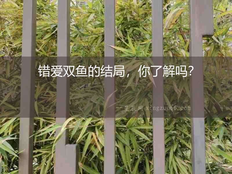 錯愛雙魚的結(jié)局，你了解嗎？