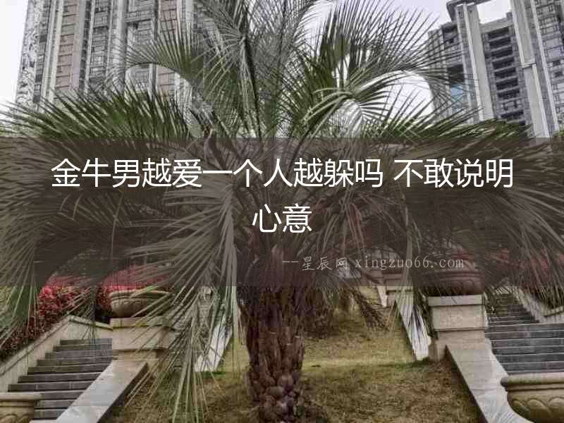 金牛男越愛一個(gè)人越躲嗎 不敢說明心意