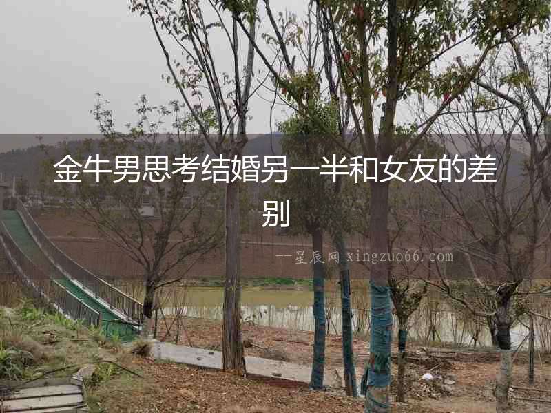 金牛男思考結(jié)婚另一半和女友的差別