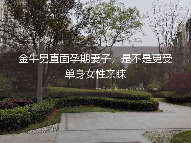 金牛男直面孕期妻子，是不是更受單身女性親睞
