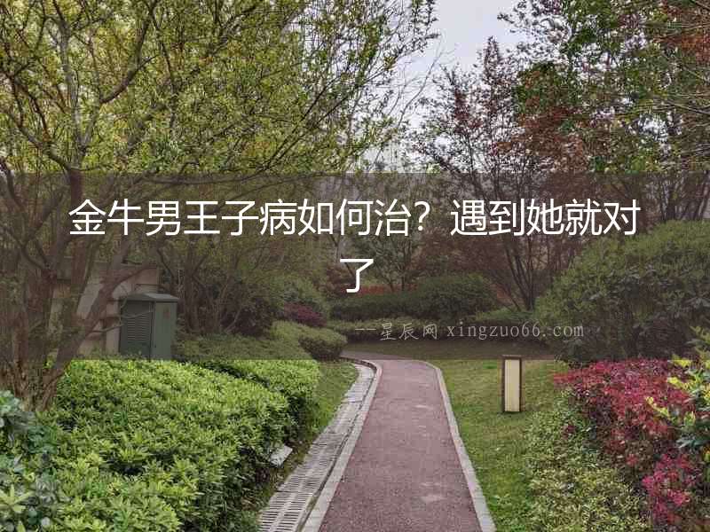 金牛男王子病如何治？遇到她就對了