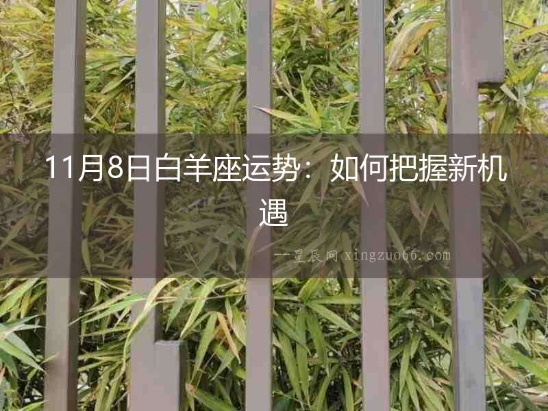 11月8日白羊座運(yùn)勢(shì)：如何把握新機(jī)遇