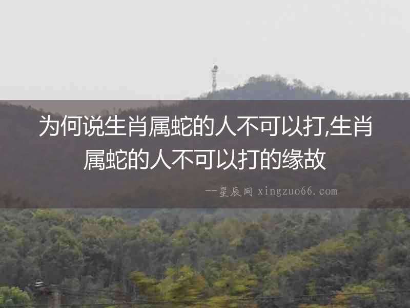 為何說(shuō)生肖屬蛇的人不可以打,生肖屬蛇的人不可以打的緣故