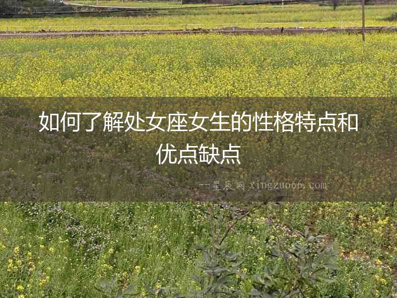 如何了解處女座女生的性格特點(diǎn)和優(yōu)點(diǎn)缺點(diǎn)
