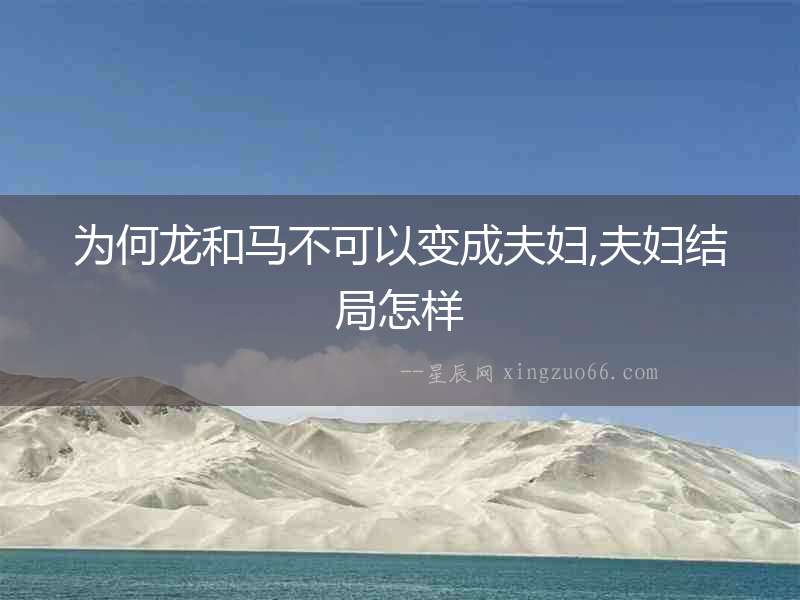 為何龍和馬不可以變成夫婦,夫婦結局怎樣