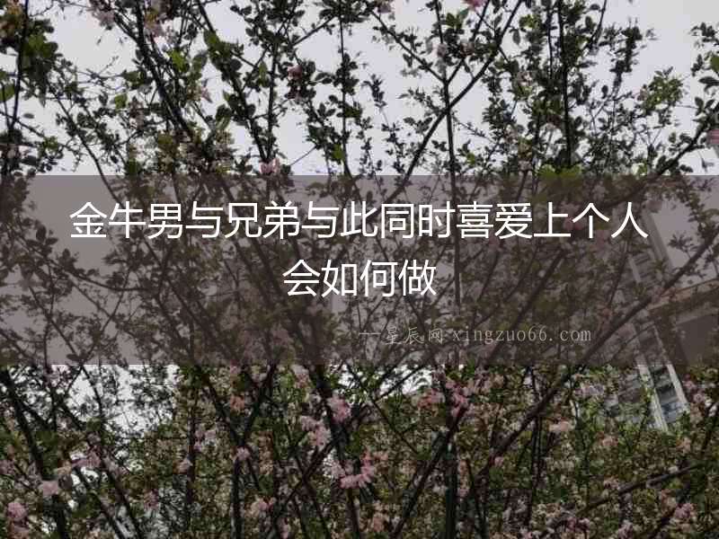 金牛男與兄弟與此同時(shí)喜愛上個(gè)人會(huì)如何做