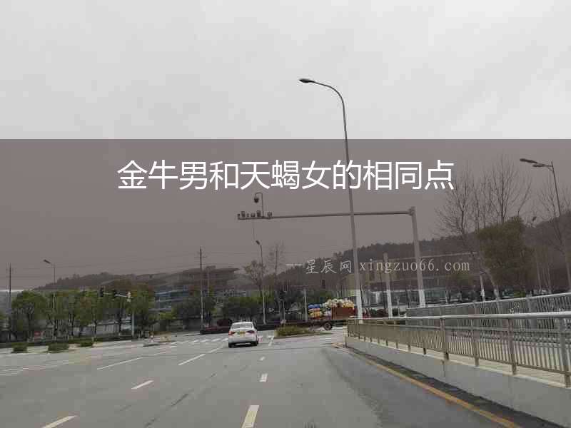 金牛男和天蝎女的相同點(diǎn)