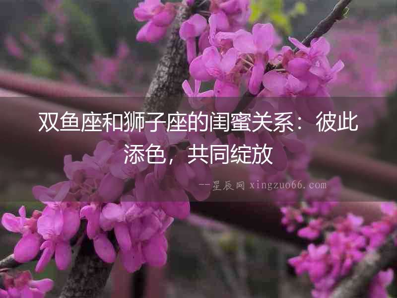 雙魚(yú)座和獅子座的閨蜜關(guān)系：彼此添色，共同綻放