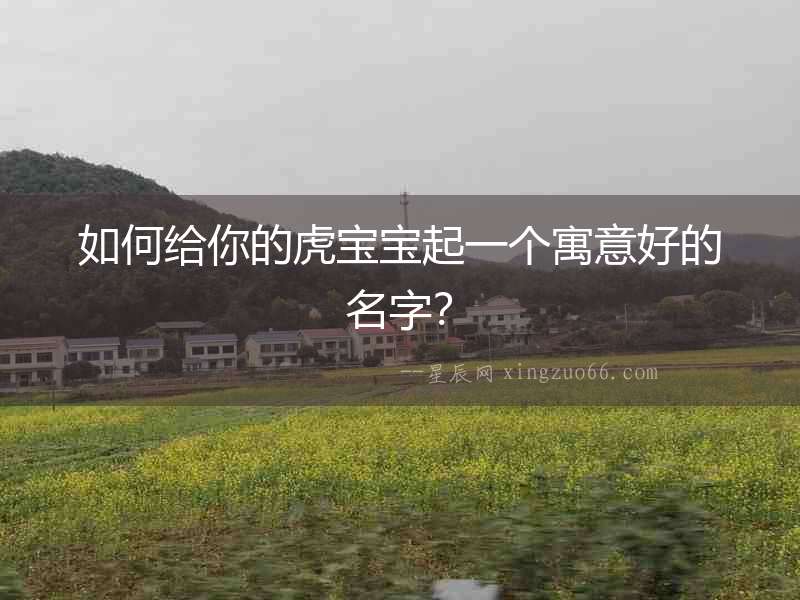 如何給你的虎寶寶起一個(gè)寓意好的名字？