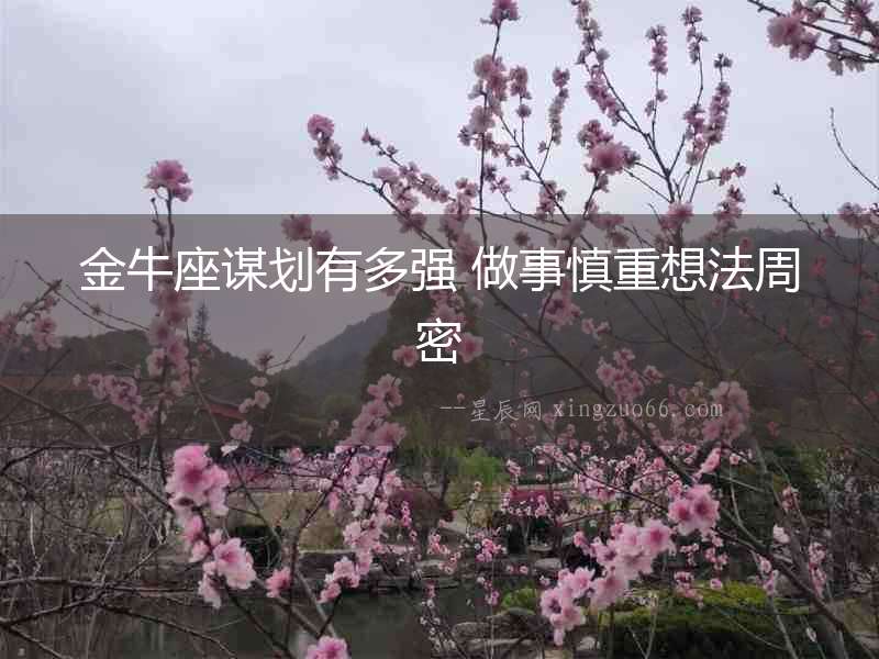 金牛座謀劃有多強(qiáng) 做事慎重想法周密