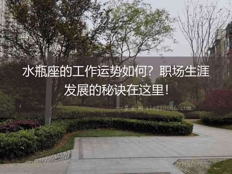 水瓶座的工作運(yùn)勢(shì)如何？職場(chǎng)生涯發(fā)展的秘訣在這里！