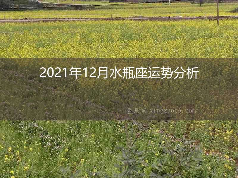 2021年12月水瓶座運(yùn)勢(shì)分析