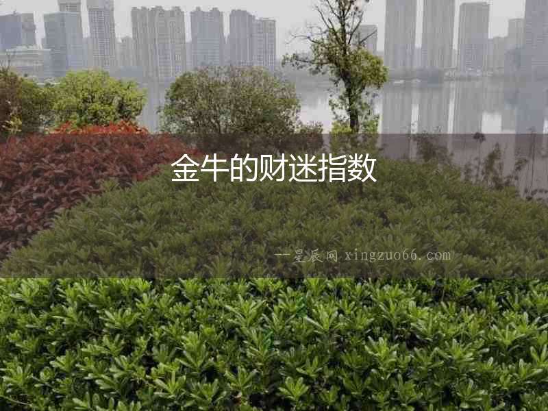 金牛的財迷指數
