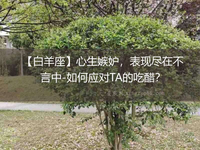 【白羊座】心生嫉妒，表現盡在不言中-如何應對TA的吃醋？