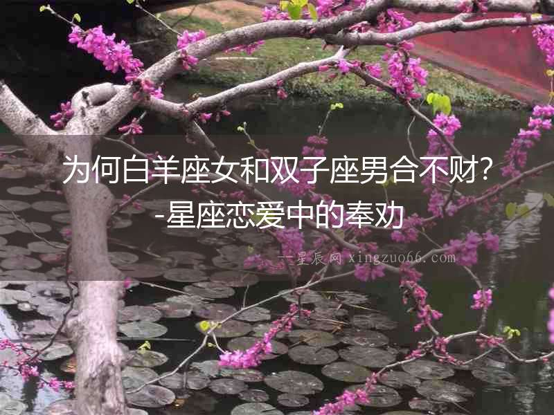 為何白羊座女和雙子座男合不財？-星座戀愛中的奉勸
