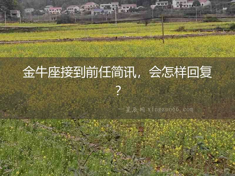 金牛座接到前任簡(jiǎn)訊，會(huì)怎樣回復(fù)？