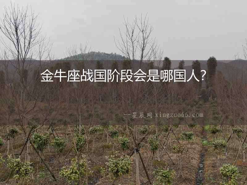 金牛座戰國階段會是哪國人？