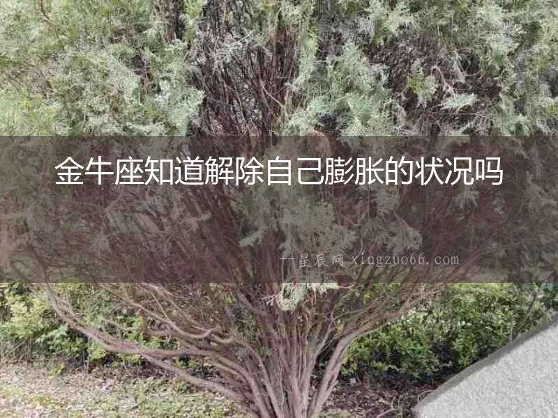 金牛座知道解除自己膨脹的狀況嗎