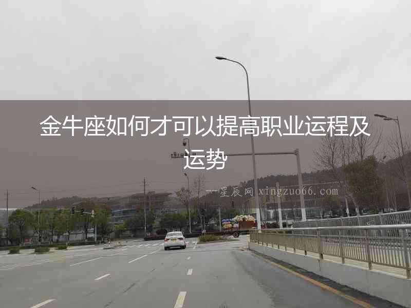 金牛座如何才可以提高職業(yè)運(yùn)程及運(yùn)勢(shì)