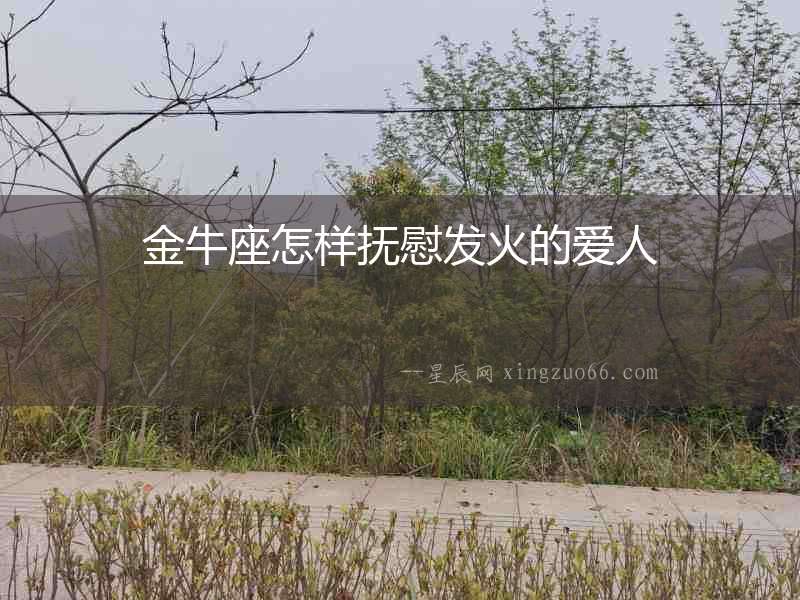 金牛座怎樣撫慰發(fā)火的愛人