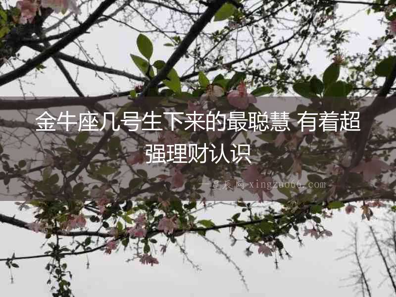 金牛座幾號生下來的最聰慧 有著超強理財認識