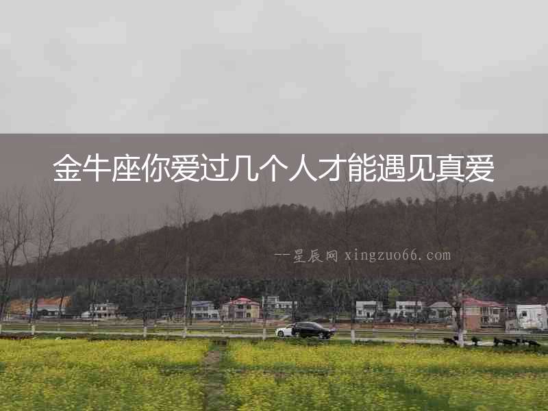 金牛座你愛過幾個人才能遇見真愛