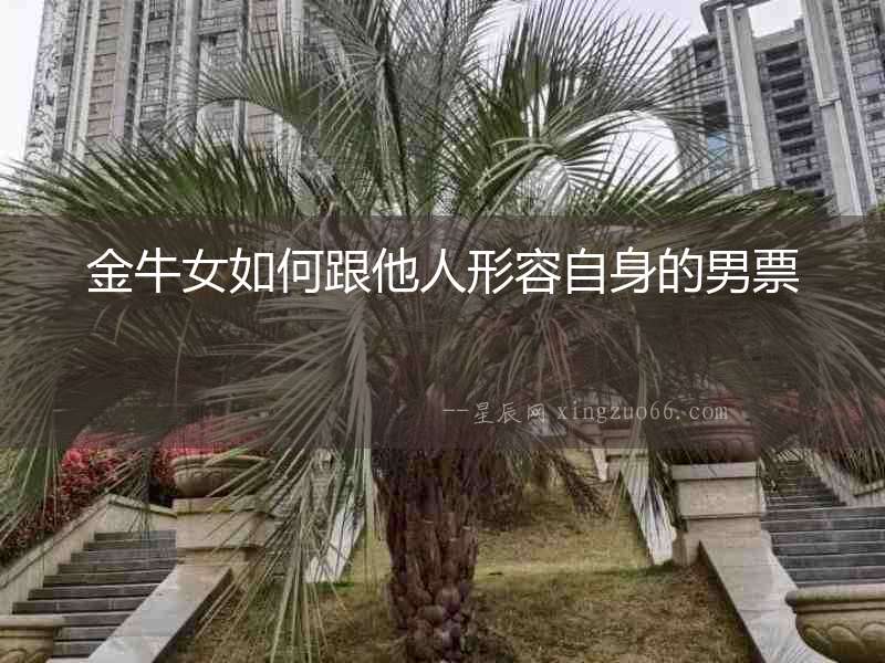 金牛女如何跟他人形容自身的男票