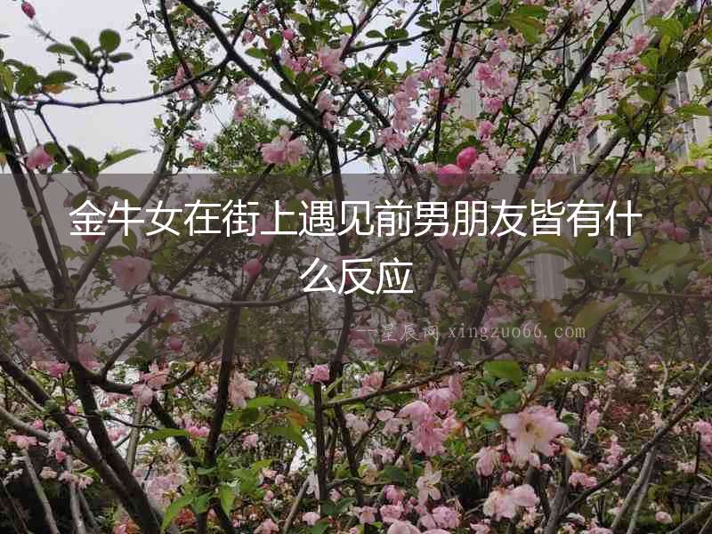 金牛女在街上遇見(jiàn)前男朋友皆有什么反應(yīng)